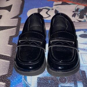 Elegant Black Kids Dress Shoes